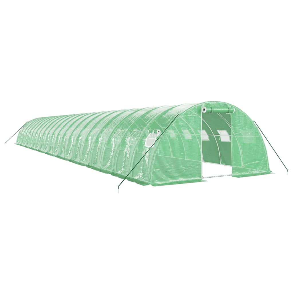 Tuinkas met stalen frame 80 m² 20x4x2 m groen is nu te koop bij PeponiXL, paradijselijk wonen!