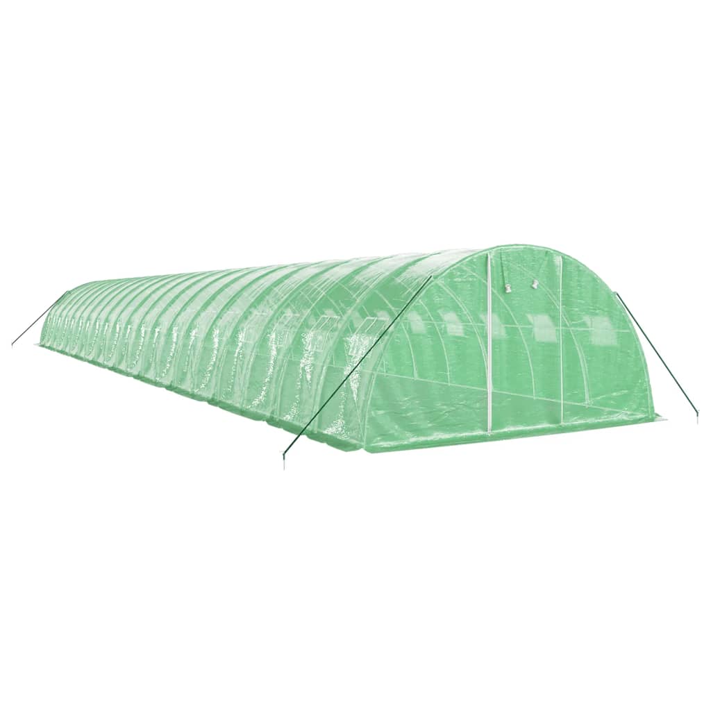 Tuinkas met stalen frame 80 m² 20x4x2 m groen is nu te koop bij PeponiXL, paradijselijk wonen!