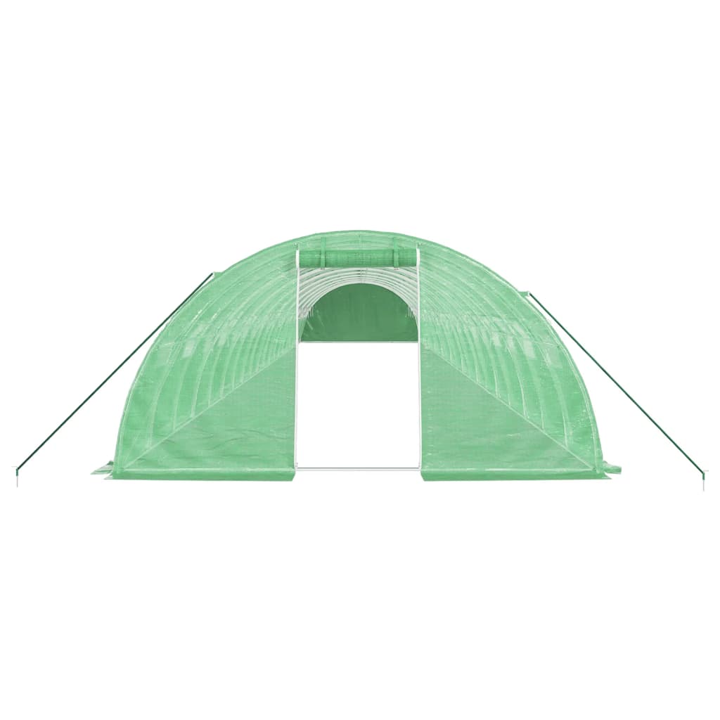 Tuinkas met stalen frame 80 m² 20x4x2 m groen is nu te koop bij PeponiXL, paradijselijk wonen!