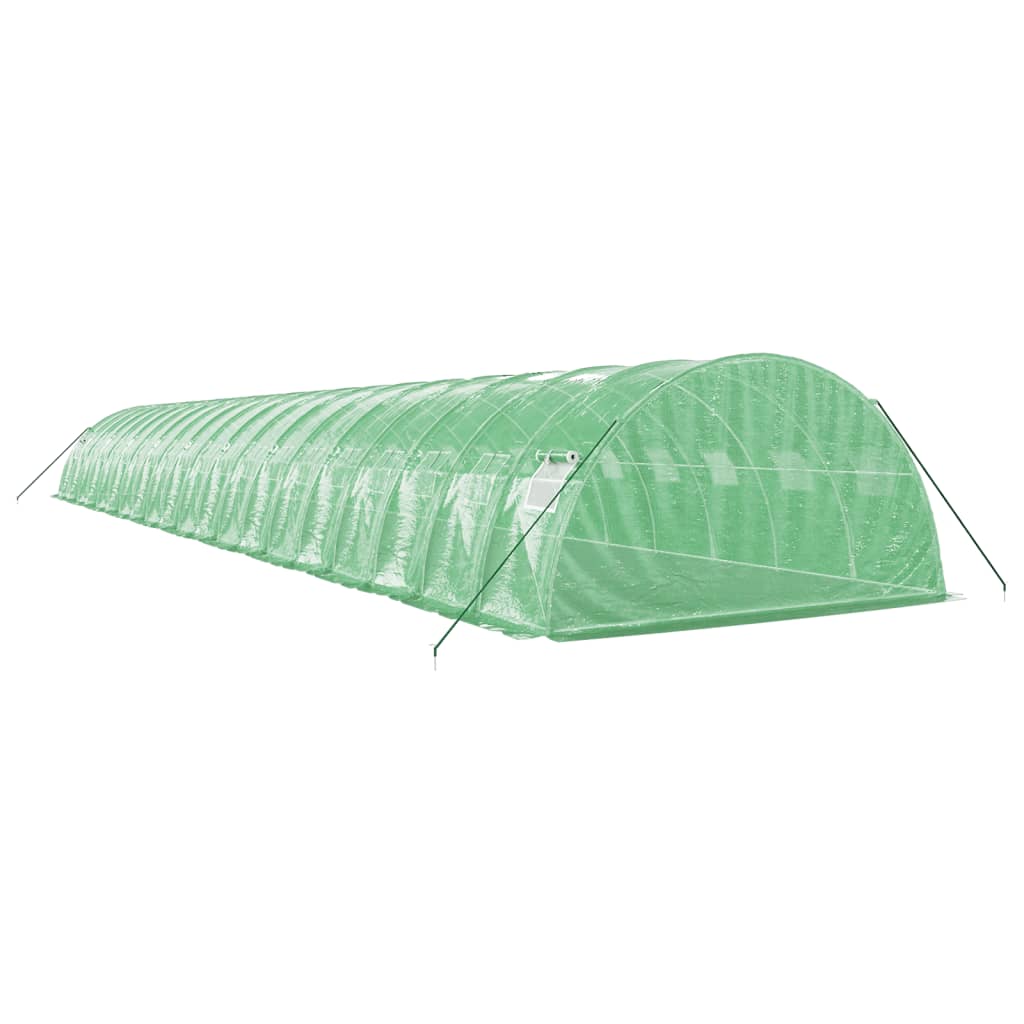 Tuinkas met stalen frame 80 m² 20x4x2 m groen is nu te koop bij PeponiXL, paradijselijk wonen!