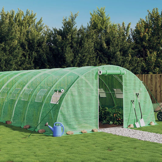 Tuinkas met stalen frame 80 m² 20x4x2 m groen is nu te koop bij PeponiXL, paradijselijk wonen!