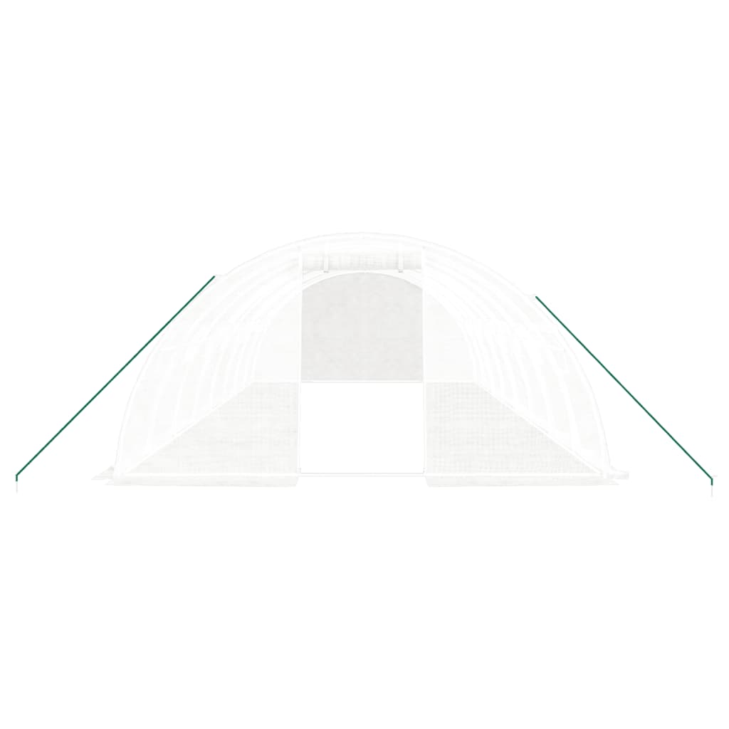 Tuinkas met stalen frame 32 m² 8x4x2 m wit is nu te koop bij PeponiXL, paradijselijk wonen!