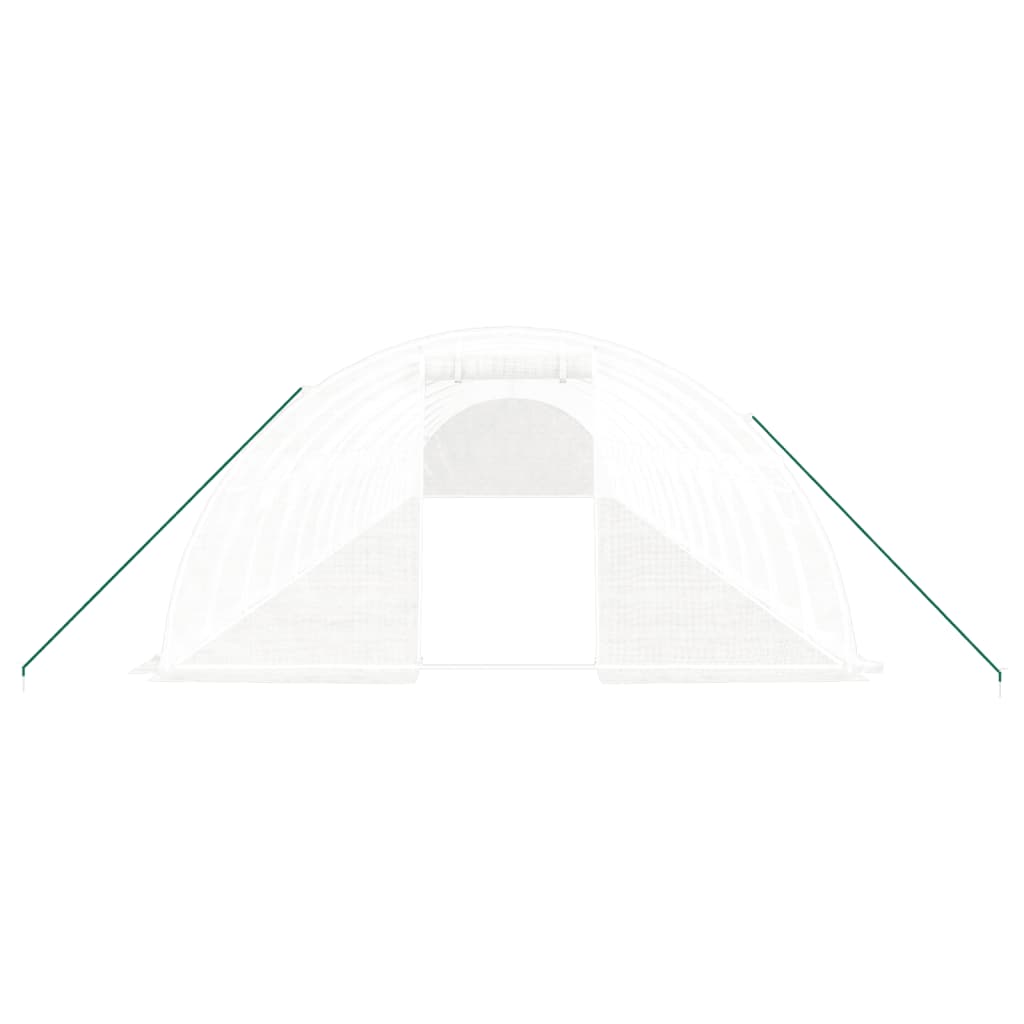 Tuinkas met stalen frame 64 m² 16x4x2 m wit is nu te koop bij PeponiXL, paradijselijk wonen!
