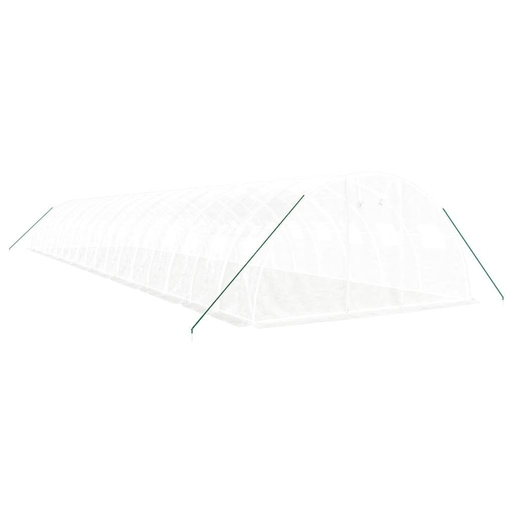 Tuinkas met stalen frame 72 m² 18x4x2 m wit is nu te koop bij PeponiXL, paradijselijk wonen!