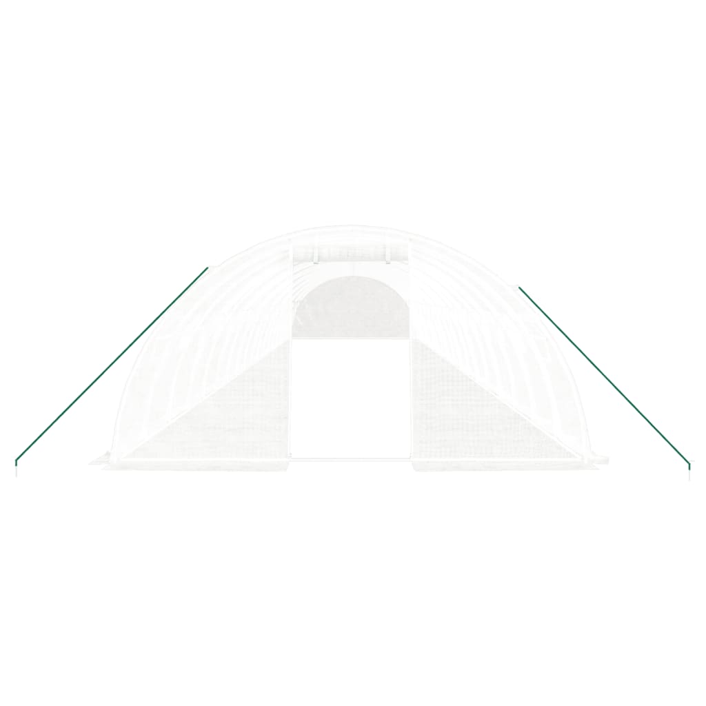 Tuinkas met stalen frame 72 m² 18x4x2 m wit is nu te koop bij PeponiXL, paradijselijk wonen!