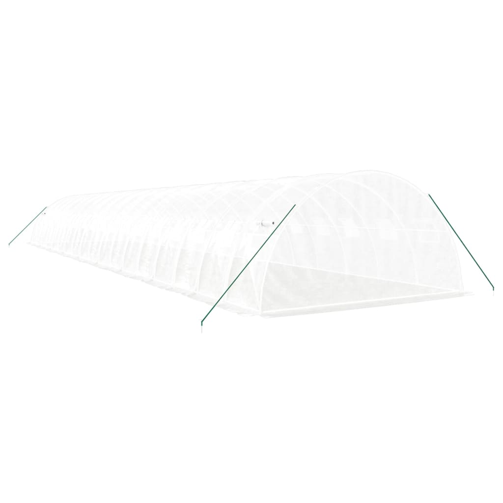 Tuinkas met stalen frame 72 m² 18x4x2 m wit is nu te koop bij PeponiXL, paradijselijk wonen!