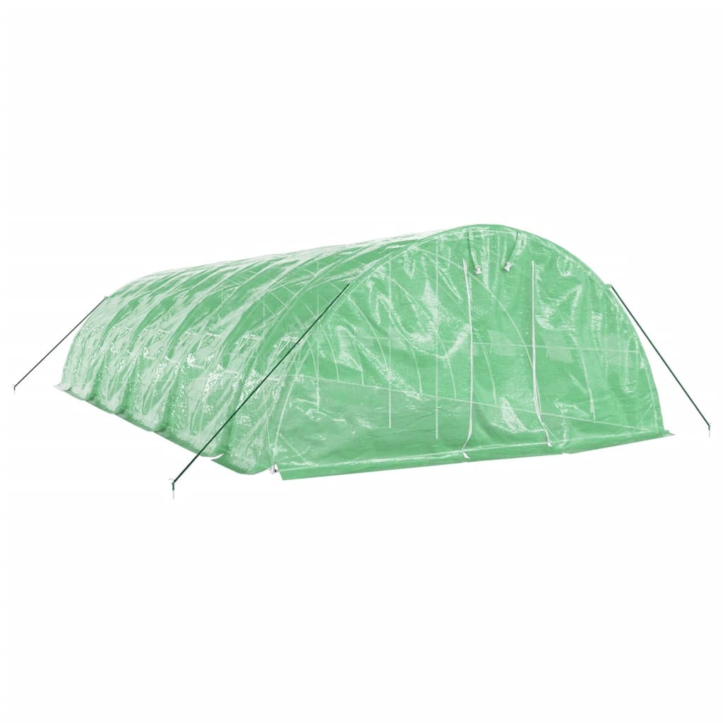 Tuinkas met stalen frame 50 m² 10x5x2,3 m groen is nu te koop bij PeponiXL, paradijselijk wonen!