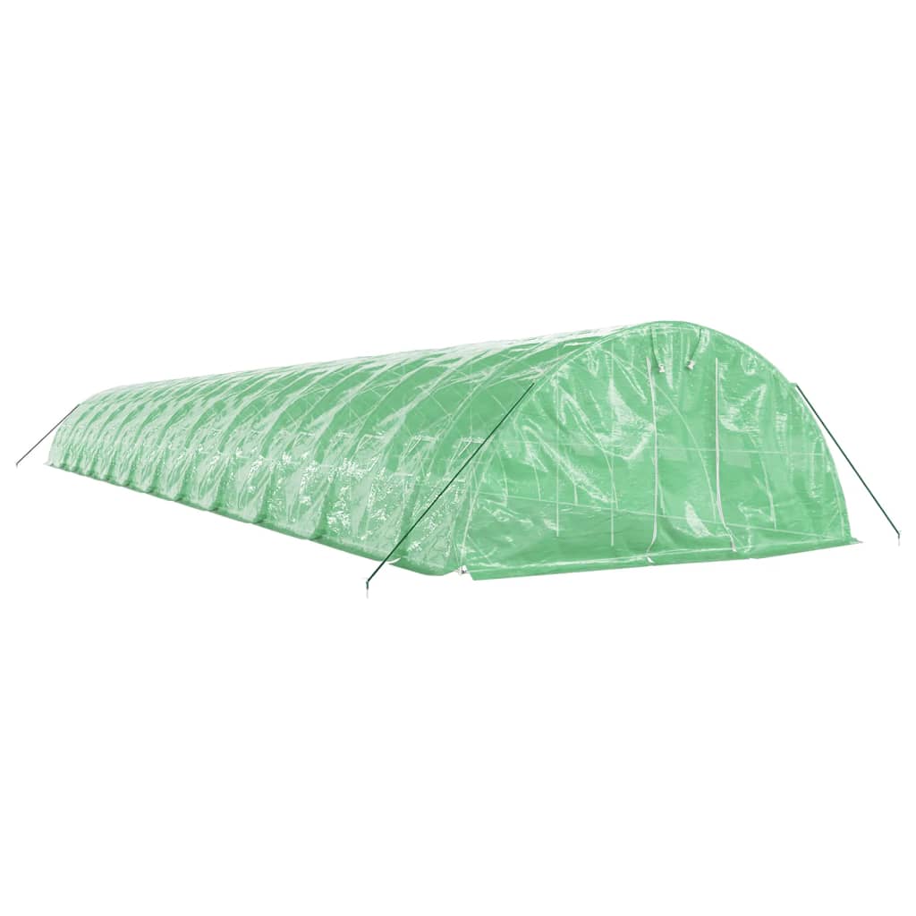 Tuinkas met stalen frame 120 m² 24x5x2,3 m groen is nu te koop bij PeponiXL, paradijselijk wonen!