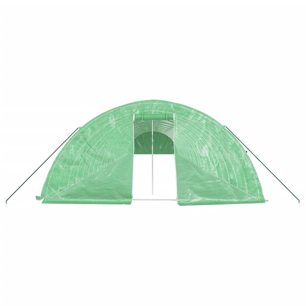 Tuinkas met stalen frame 120 m² 24x5x2,3 m groen is nu te koop bij PeponiXL, paradijselijk wonen!