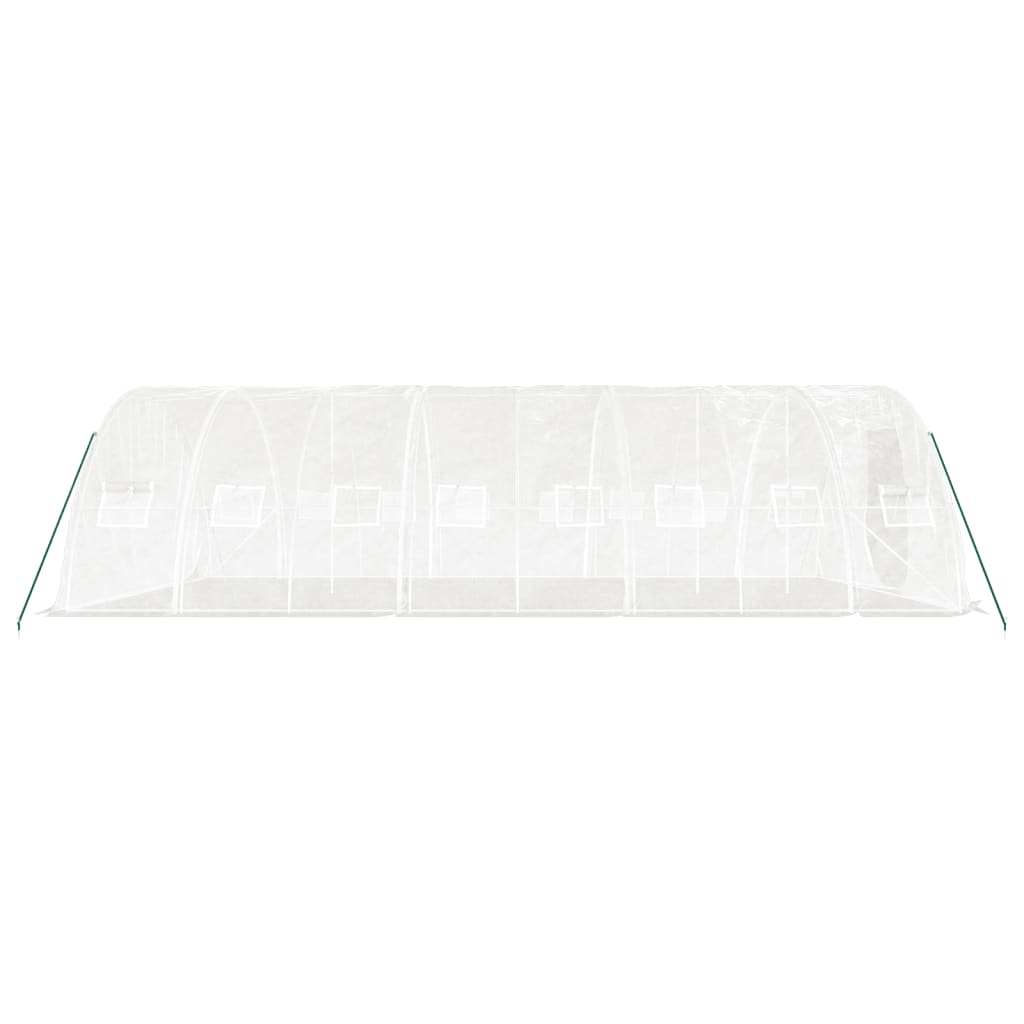 Tuinkas met stalen frame 40 m² 8x5x2,3 m wit is nu te koop bij PeponiXL, paradijselijk wonen!