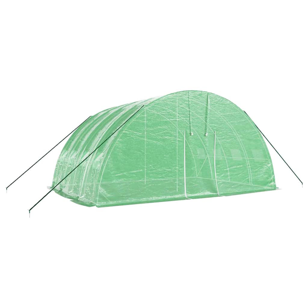 Kas met stalen frame groen 24 m² 6x4x2,85 m is nu te koop bij PeponiXL, paradijselijk wonen!