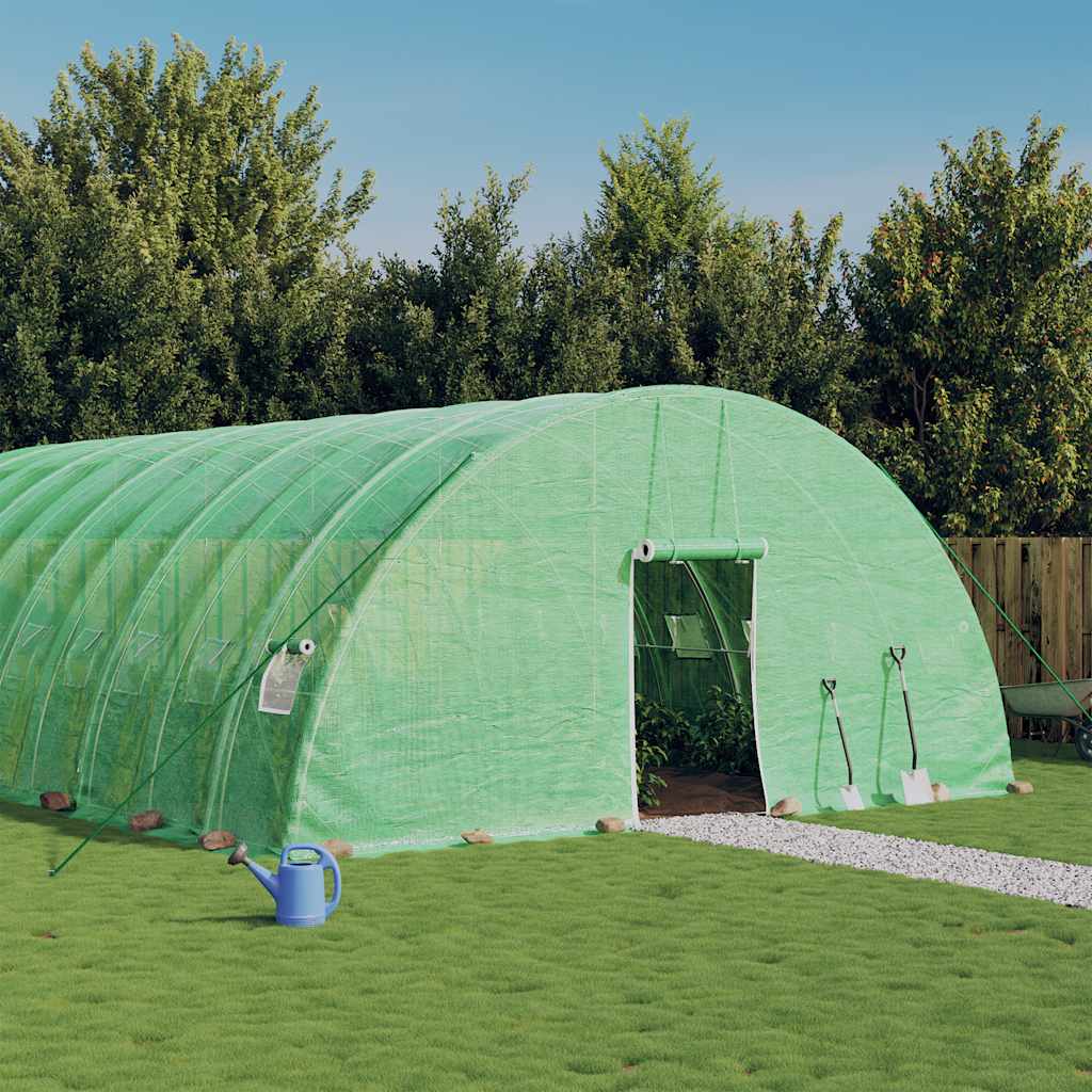 Tuinkas met stalen frame 120 m² 20x6x2,85 m groen is nu te koop bij PeponiXL, paradijselijk wonen!