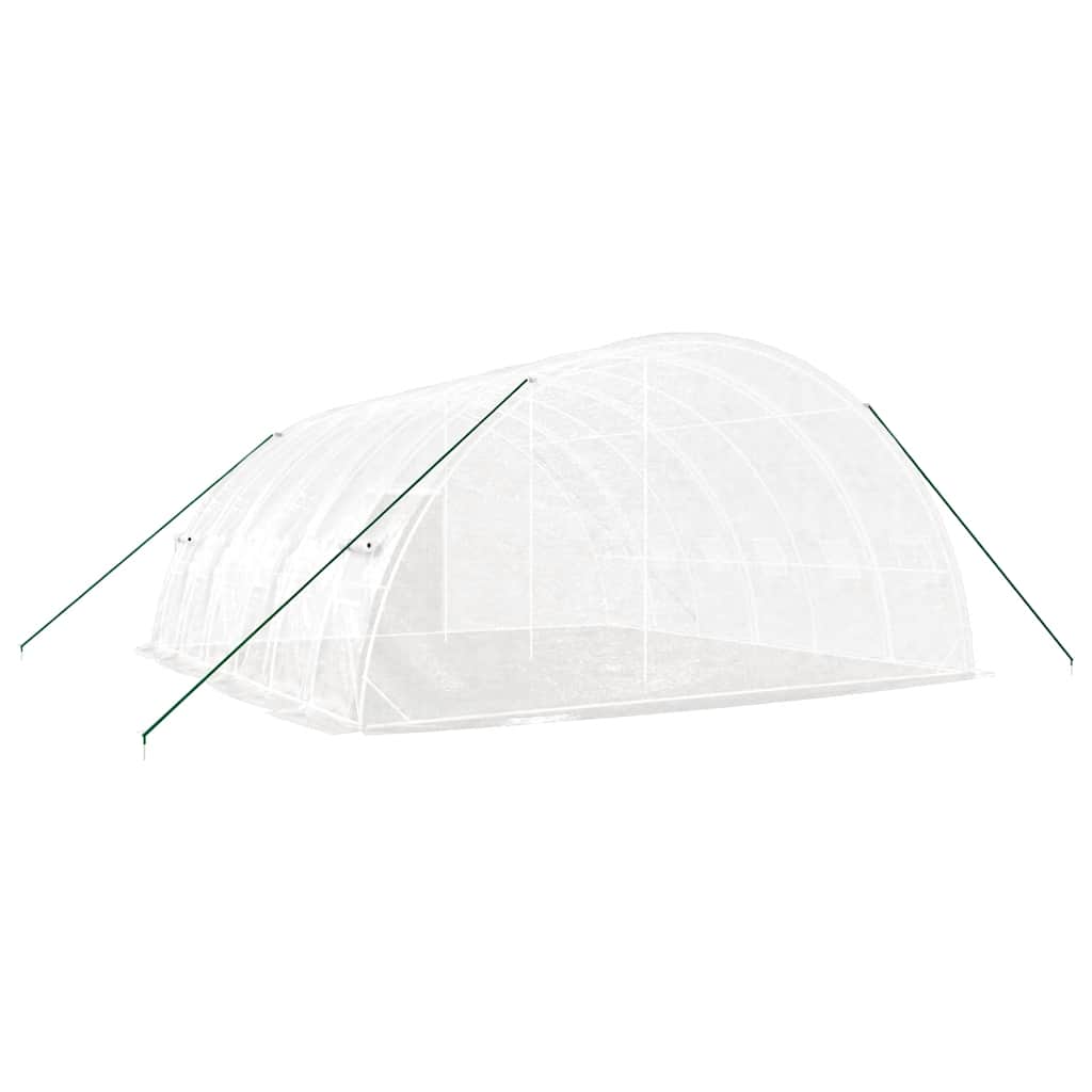 Tuinkas met stalen frame 36 m² 6x6x2,85 m wit is nu te koop bij PeponiXL, paradijselijk wonen!