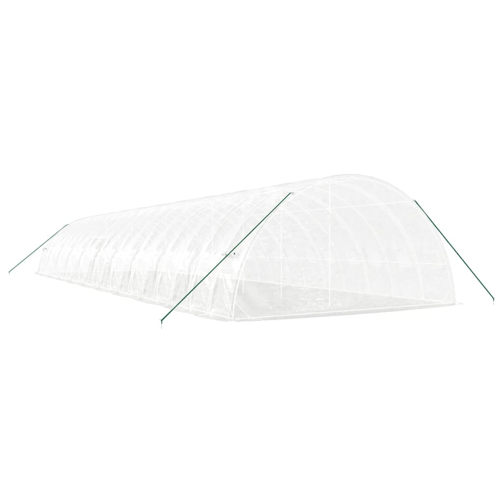 Tuinkas met stalen frame 120 m² 20x6x2,85 m wit is nu te koop bij PeponiXL, paradijselijk wonen!