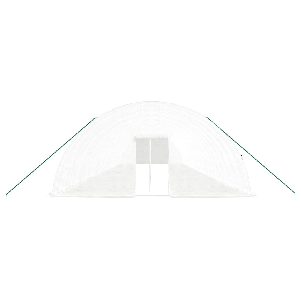 Tuinkas met stalen frame 132 m² 22x6x2,85 m wit is nu te koop bij PeponiXL, paradijselijk wonen!