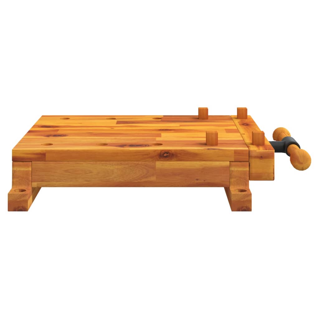 Tafelwerkbank met bankschroef 52x44x9,5 cm massief acaciahout is nu te koop bij PeponiXL, paradijselijk wonen!