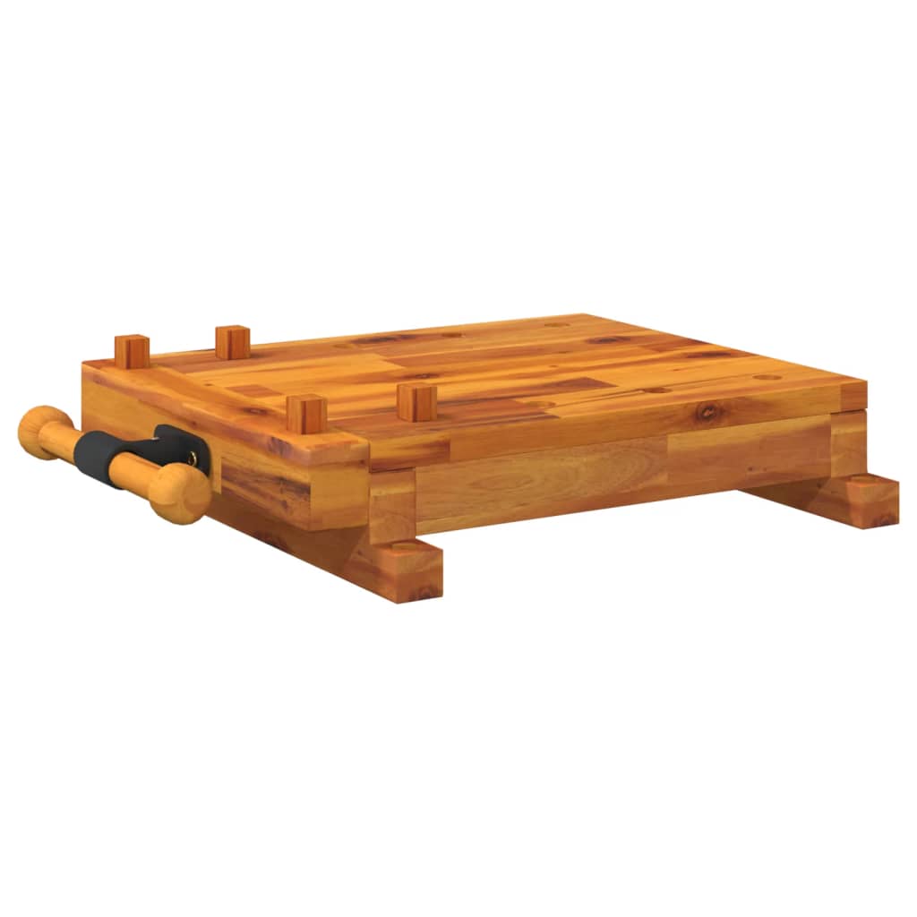 Tafelwerkbank met bankschroef 52x44x9,5 cm massief acaciahout is nu te koop bij PeponiXL, paradijselijk wonen!