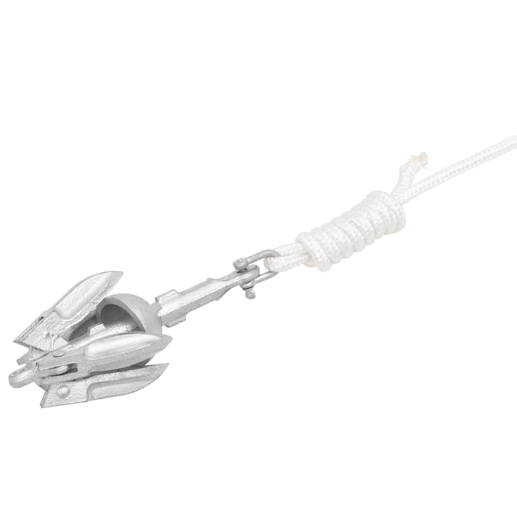 Anker met touw inklapbaar 0,7 kg thermisch verzinkt gietijzer is nu te koop bij PeponiXL, paradijselijk wonen!
