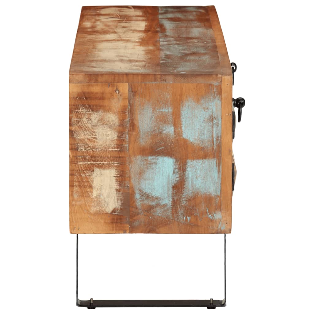 Tv-meubel 112x30x45 cm massief gerecycled hout is nu te koop bij PeponiXL, paradijselijk wonen!