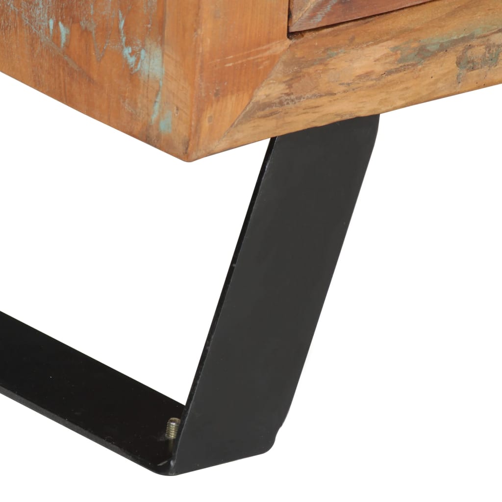 Tv-meubel 112x30x45 cm massief gerecycled hout is nu te koop bij PeponiXL, paradijselijk wonen!