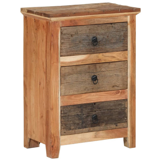Bijzetkast 55x33x75 cm massief acaciahout is nu te koop bij PeponiXL, paradijselijk wonen!