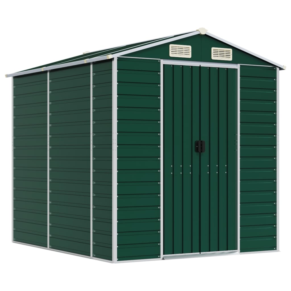 Tuinhuis Groen 191x215x198 cm Gegalvaniseerd Staal is nu te koop bij PeponiXL, paradijselijk wonen!