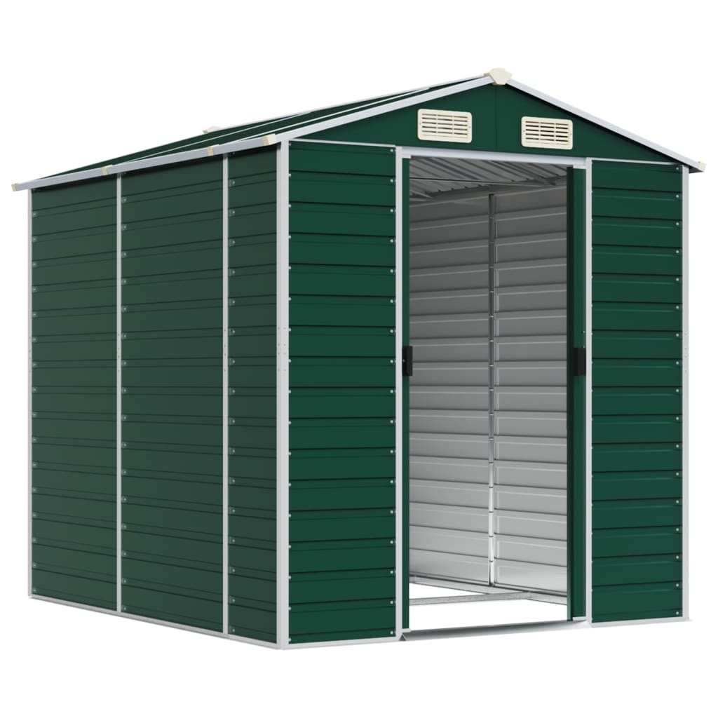 Tuinhuis Groen 191x215x198 cm Gegalvaniseerd Staal is nu te koop bij PeponiXL, paradijselijk wonen!