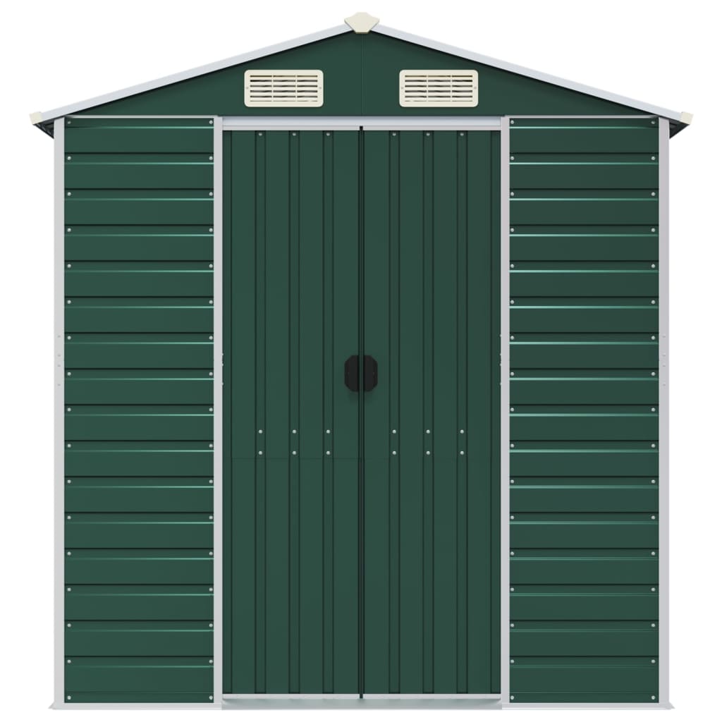 Tuinhuis Groen 191x215x198 cm Gegalvaniseerd Staal is nu te koop bij PeponiXL, paradijselijk wonen!