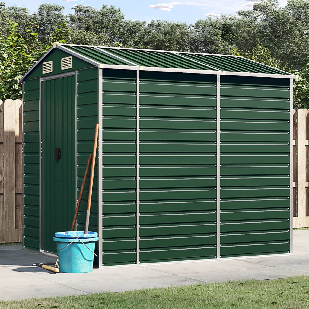 Tuinhuis Groen 191x215x198 cm Gegalvaniseerd Staal is nu te koop bij PeponiXL, paradijselijk wonen!