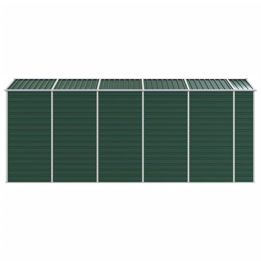 Tuinschuur 191x470x198 cm gegalvaniseerd staal groen is nu te koop bij PeponiXL, paradijselijk wonen!