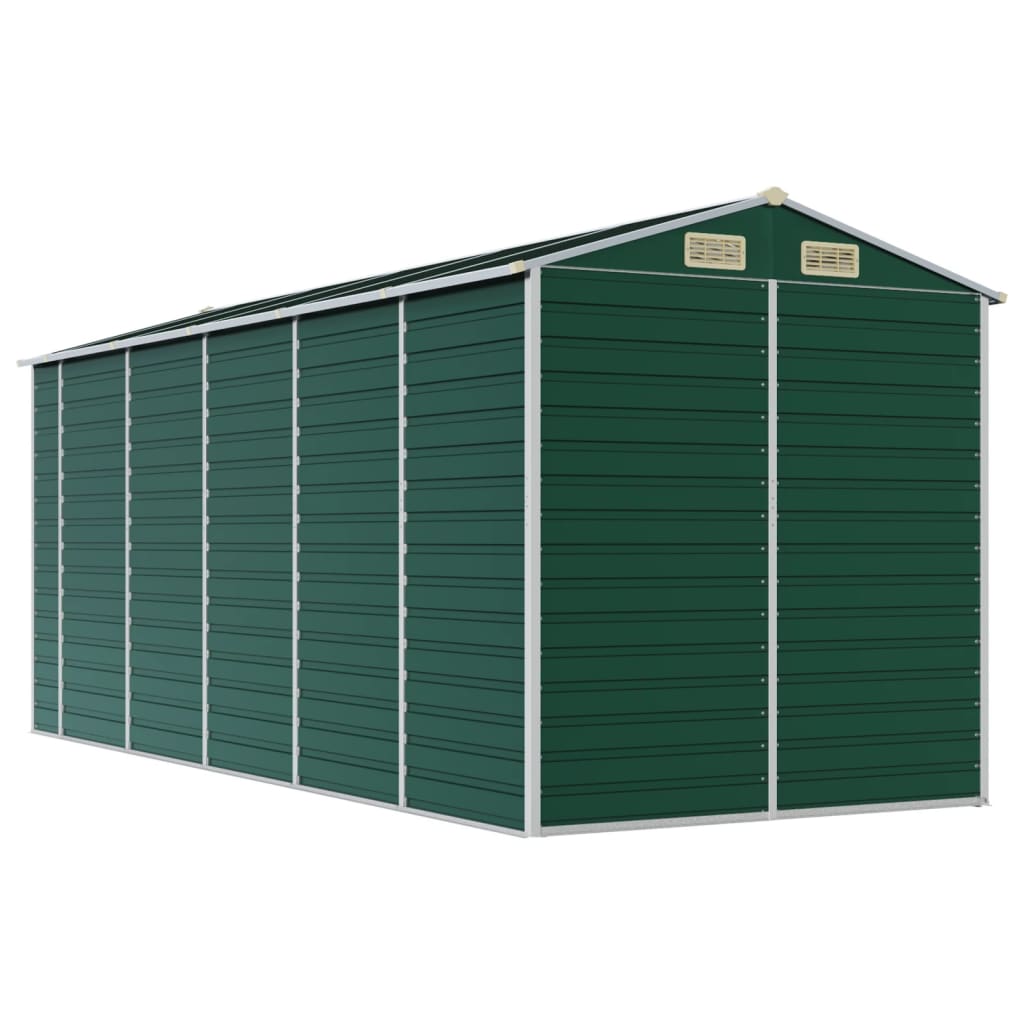 Tuinschuur 191x470x198 cm gegalvaniseerd staal groen is nu te koop bij PeponiXL, paradijselijk wonen!