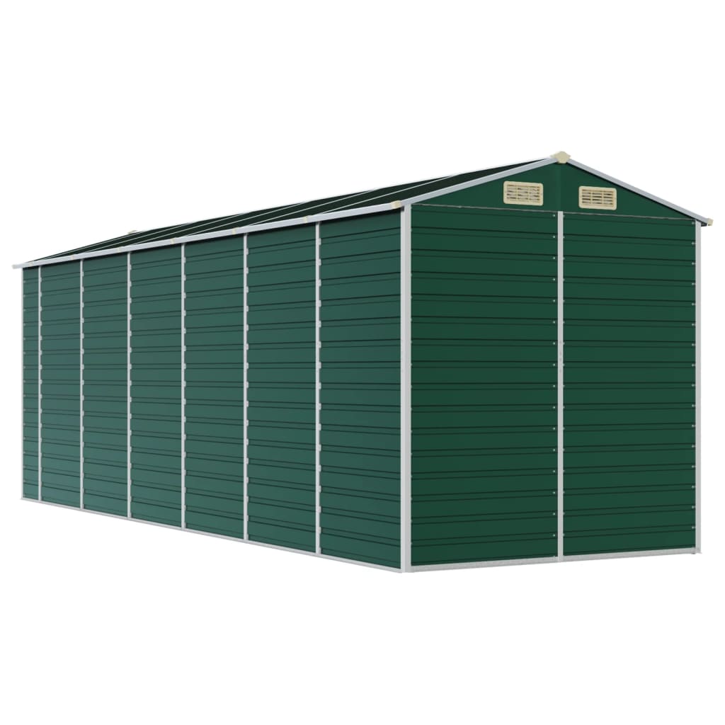 Tuinschuur 191x555x198 cm gegalvaniseerd staal groen is nu te koop bij PeponiXL, paradijselijk wonen!