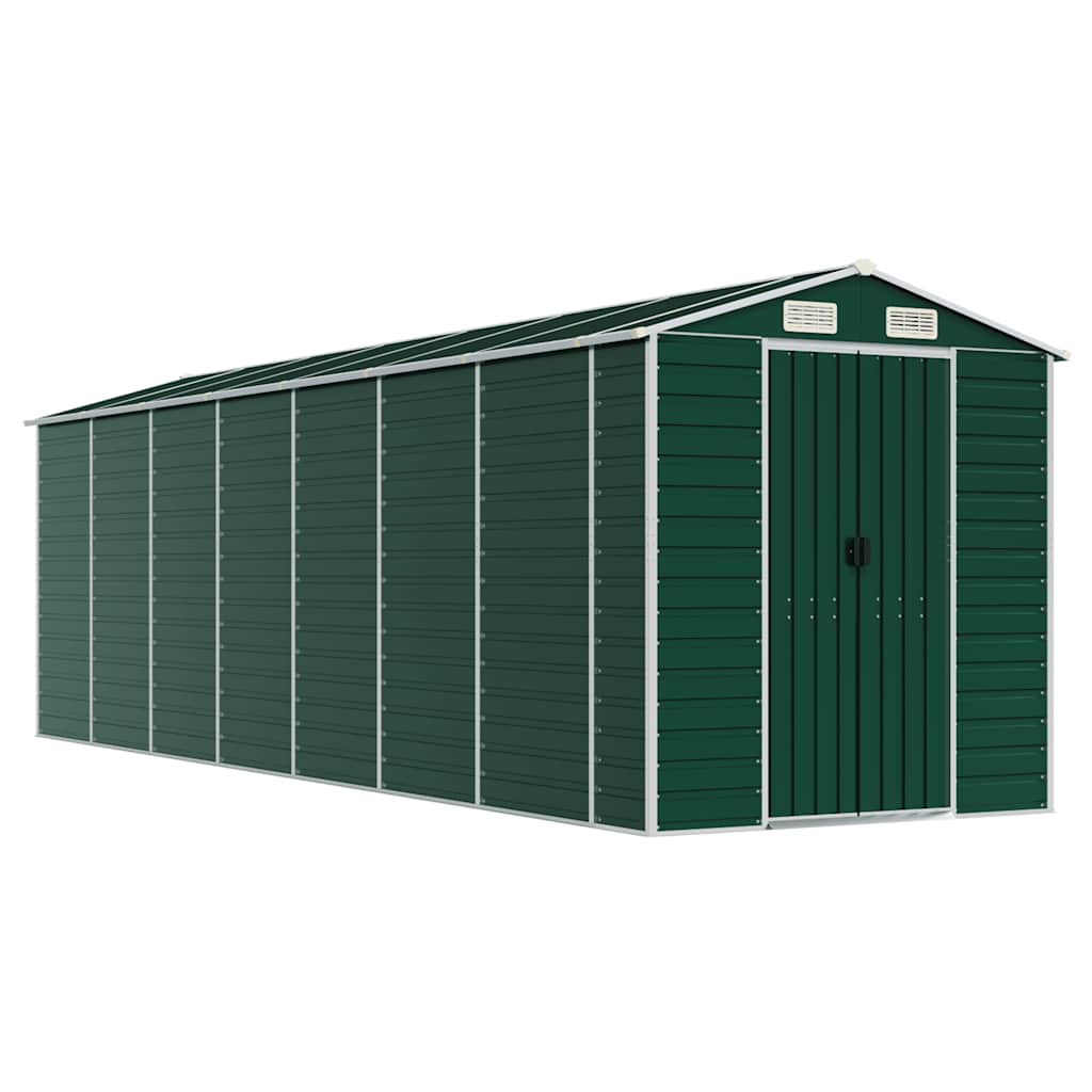 Tuinschuur 191x640x198 cm gegalvaniseerd staal groen is nu te koop bij PeponiXL, paradijselijk wonen!