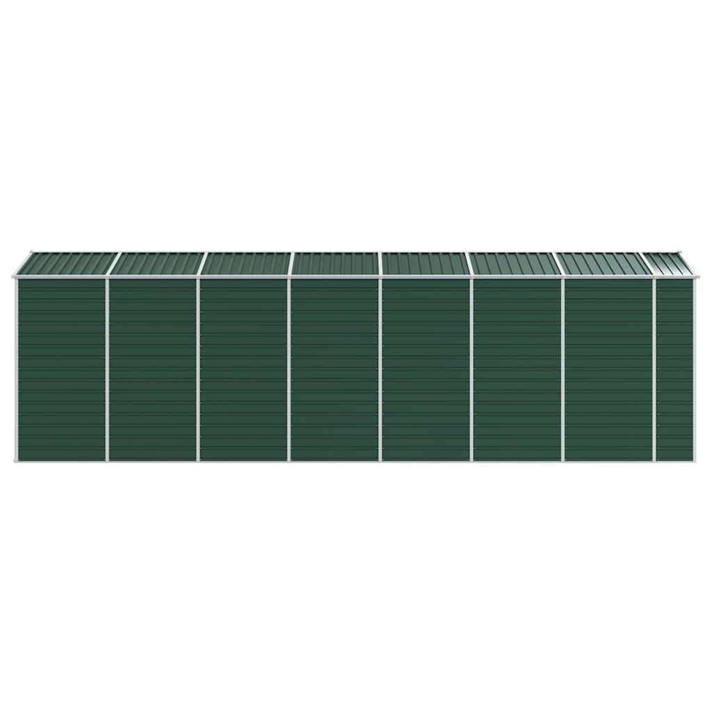 Tuinschuur 191x640x198 cm gegalvaniseerd staal groen is nu te koop bij PeponiXL, paradijselijk wonen!