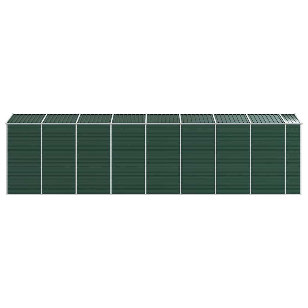 Tuinschuur 191x725x198 cm gegalvaniseerd staal groen is nu te koop bij PeponiXL, paradijselijk wonen!
