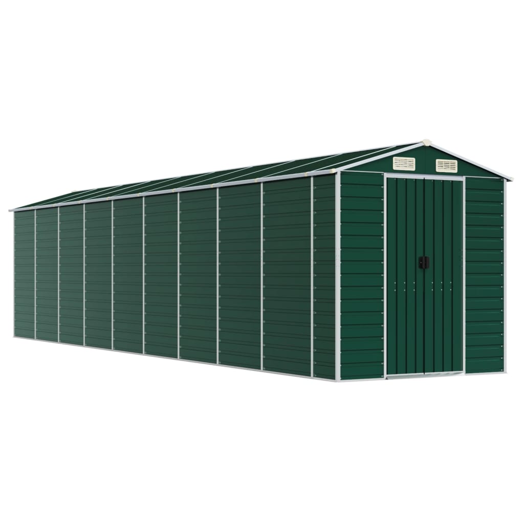 Tuinschuur 191x810x198 cm gegalvaniseerd staal groen is nu te koop bij PeponiXL, paradijselijk wonen!