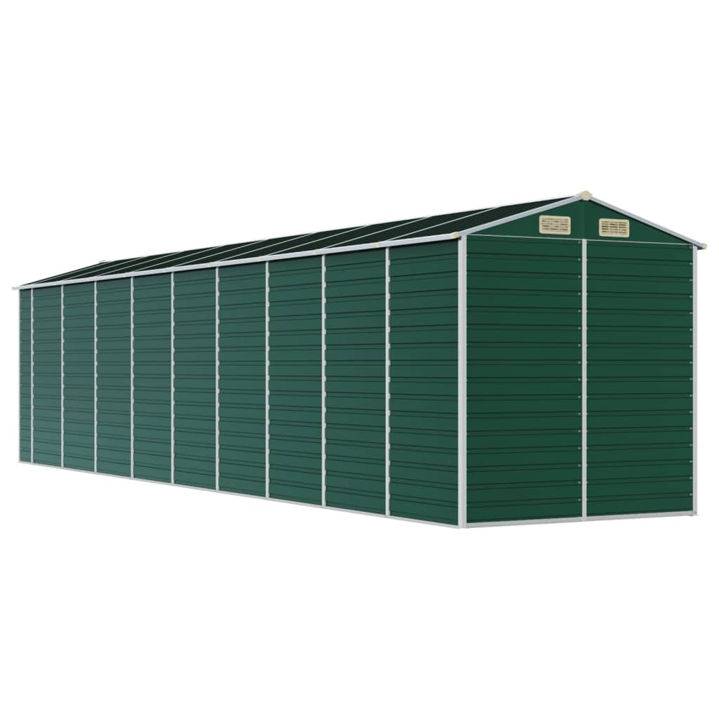 Tuinschuur 191x810x198 cm gegalvaniseerd staal groen is nu te koop bij PeponiXL, paradijselijk wonen!
