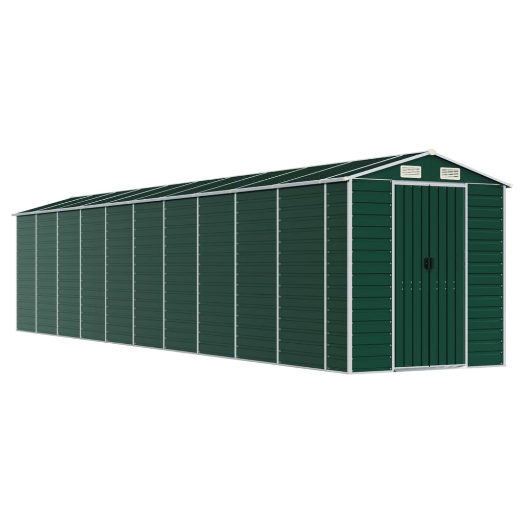Tuinschuur 191x895x198 cm gegalvaniseerd staal groen is nu te koop bij PeponiXL, paradijselijk wonen!