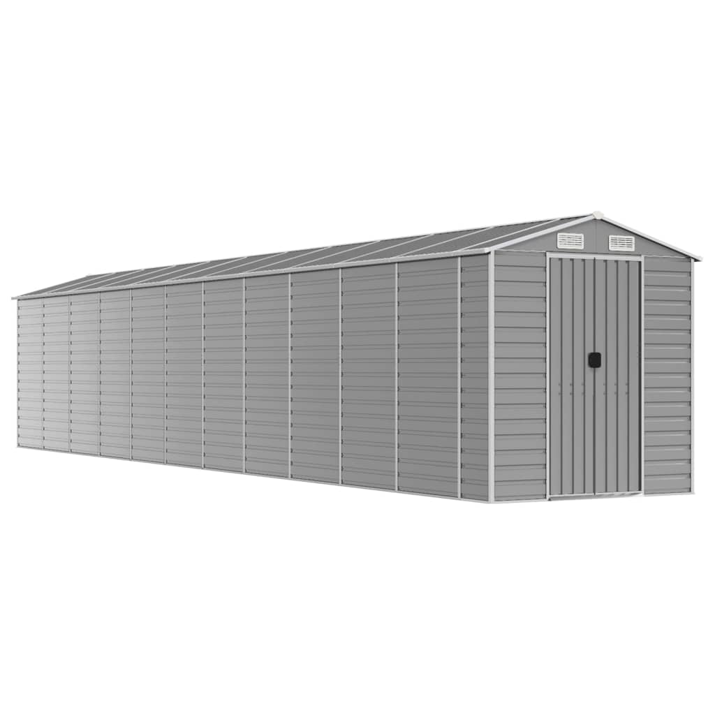 Tuinhuis Lichtgrijs 191x980x198 cm Gegalvaniseerd Staal is nu te koop bij PeponiXL, paradijselijk wonen!