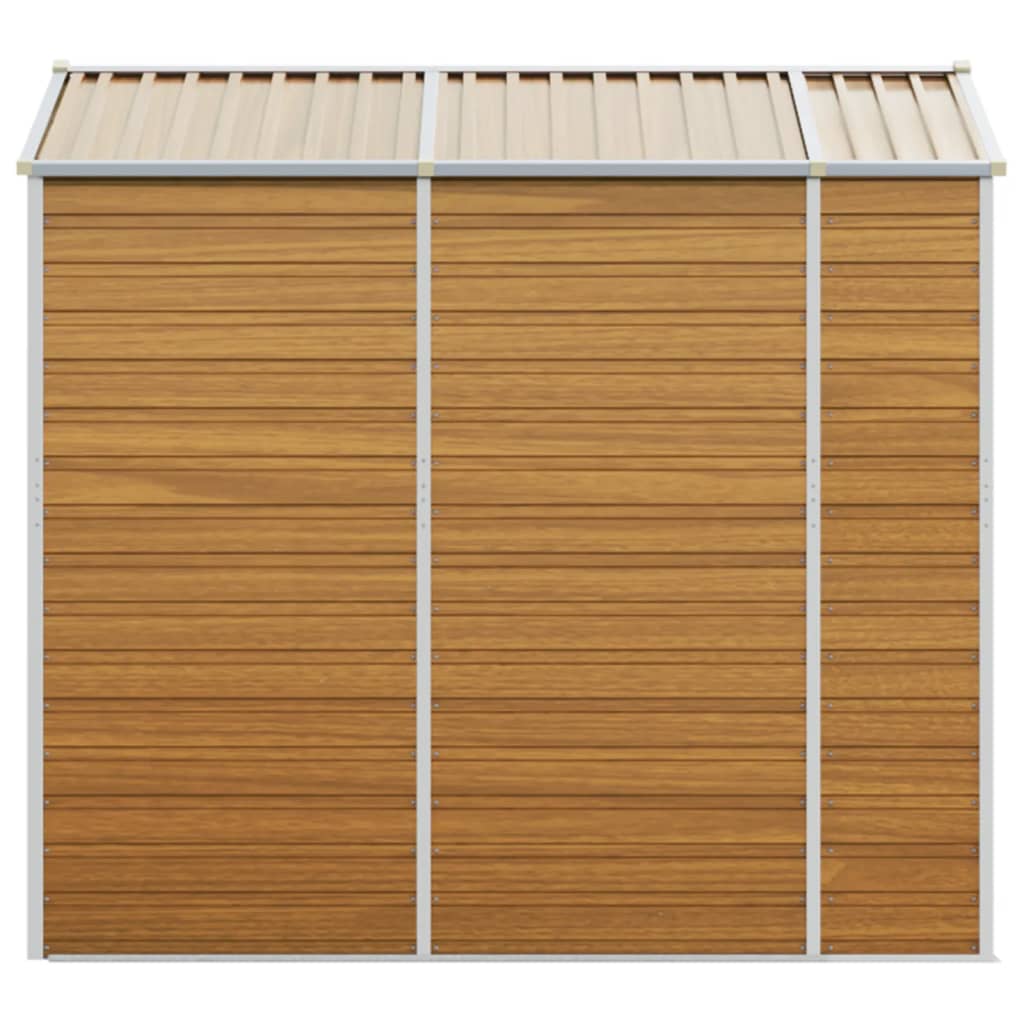 Tuinhuis Lichtbruin 191x215x198 cm Gegalvaniseerd staal is nu te koop bij PeponiXL, paradijselijk wonen!