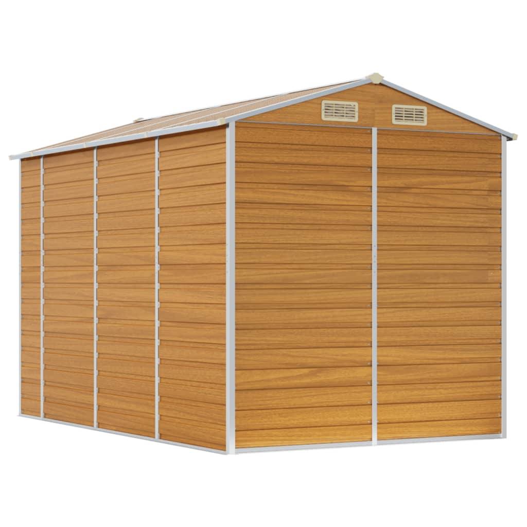 Tuinhuis Lichtbruin 191x300x198 cm Gegalvaniseerd staal is nu te koop bij PeponiXL, paradijselijk wonen!