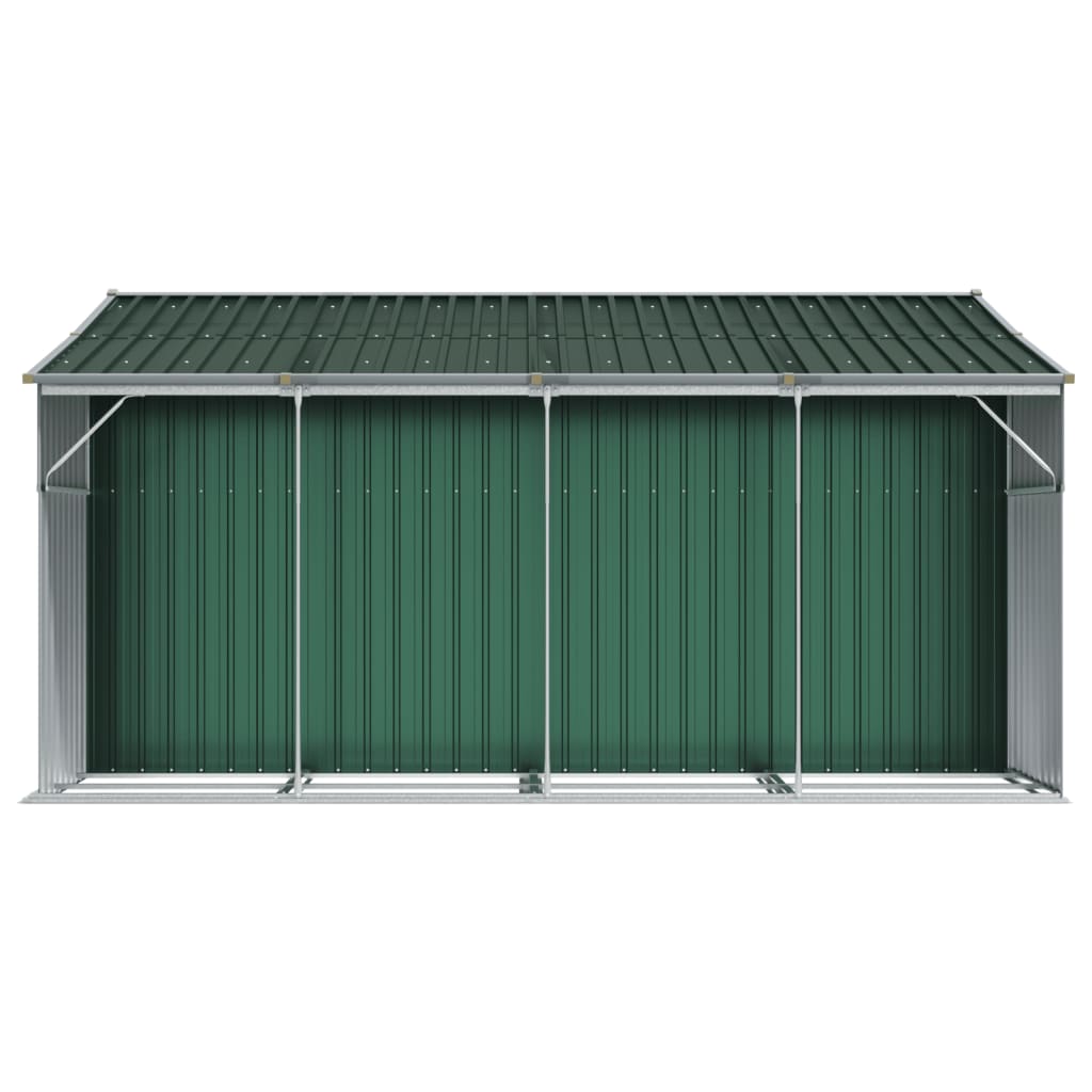 Tuinschuur 277x365,5x179 cm gegalvaniseerd staal groen is nu te koop bij PeponiXL, paradijselijk wonen!