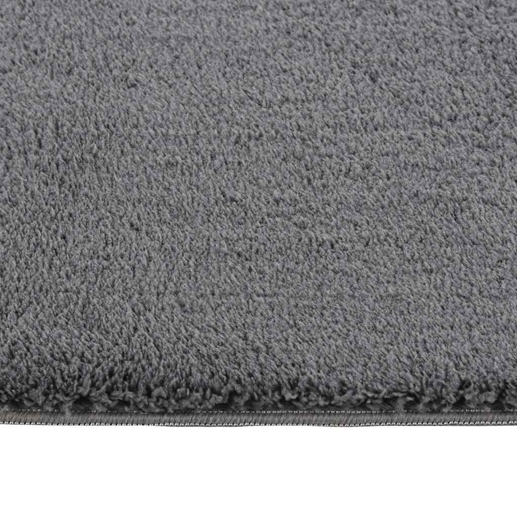 Vloerkleed shaggy antracietkleurig 240x340 cm polyester