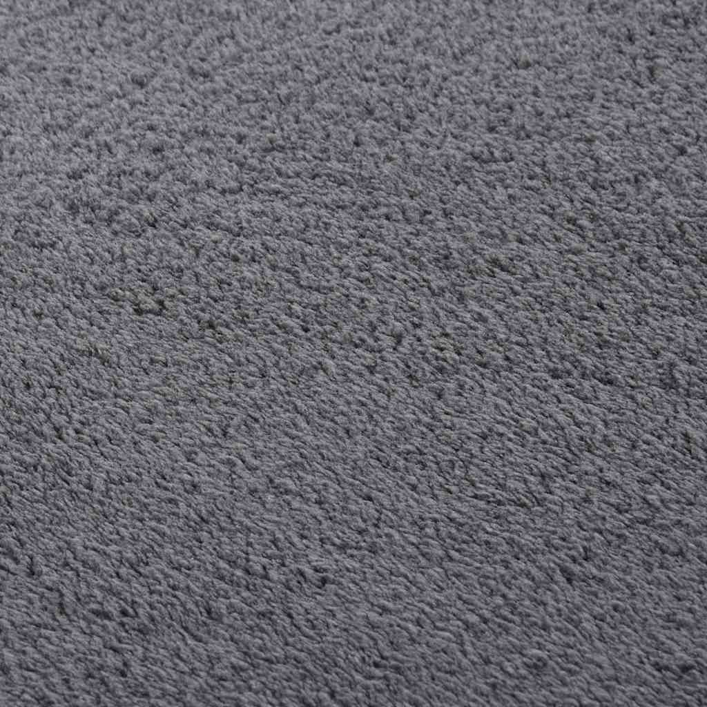 Vloerkleed shaggy antracietkleurig 240x340 cm polyester