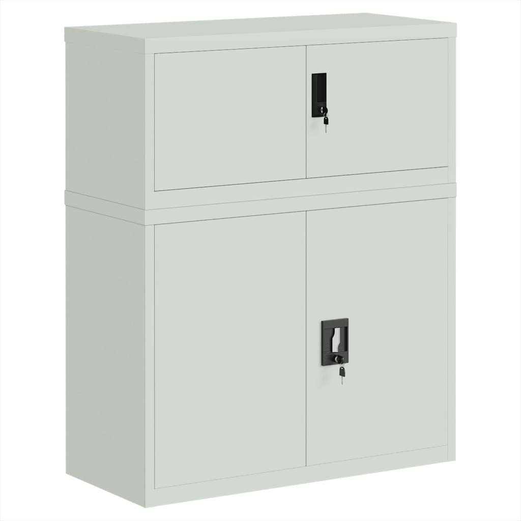 Archiefkast 90x40x110 cm staal lichtgrijs is nu te koop bij PeponiXL, paradijselijk wonen!