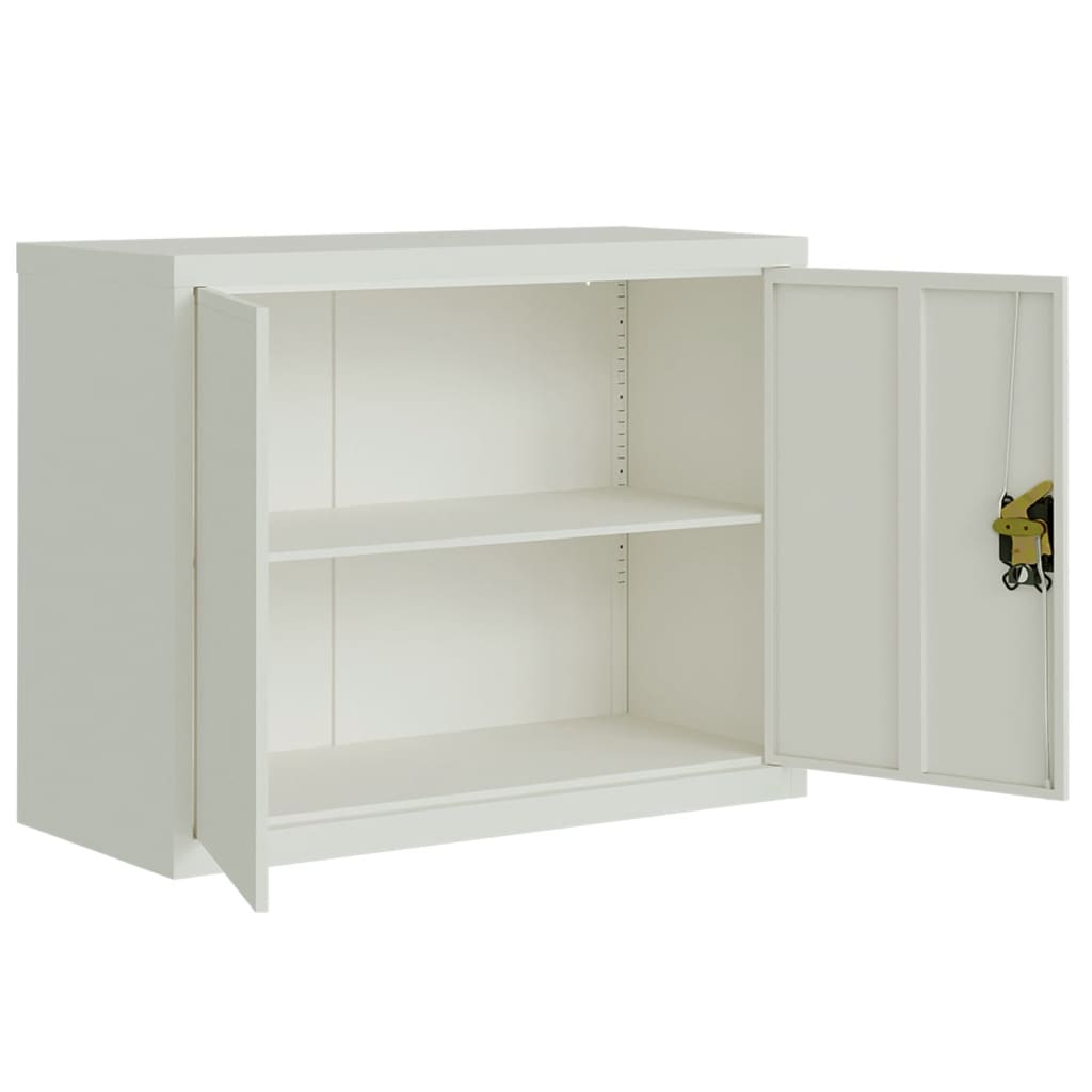 Archiefkast 90x40x110 cm staal lichtgrijs is nu te koop bij PeponiXL, paradijselijk wonen!