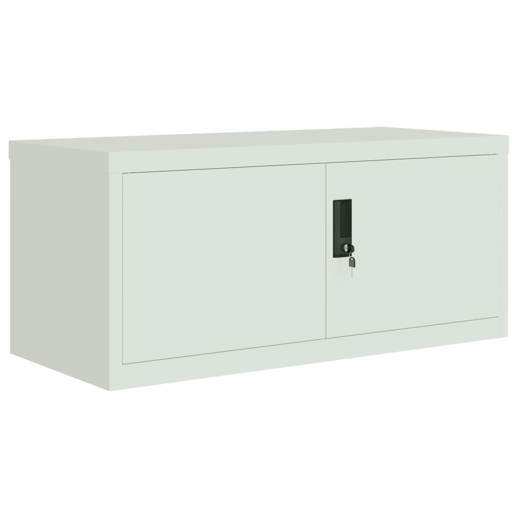 Archiefkast 90x40x130 cm staal lichtgrijs is nu te koop bij PeponiXL, paradijselijk wonen!