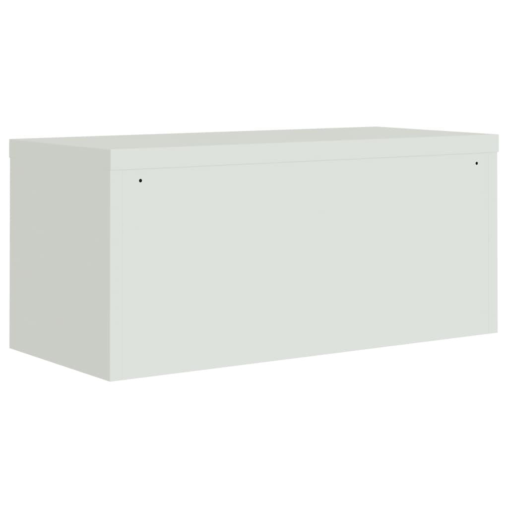 Archiefkast 90x40x130 cm staal lichtgrijs is nu te koop bij PeponiXL, paradijselijk wonen!