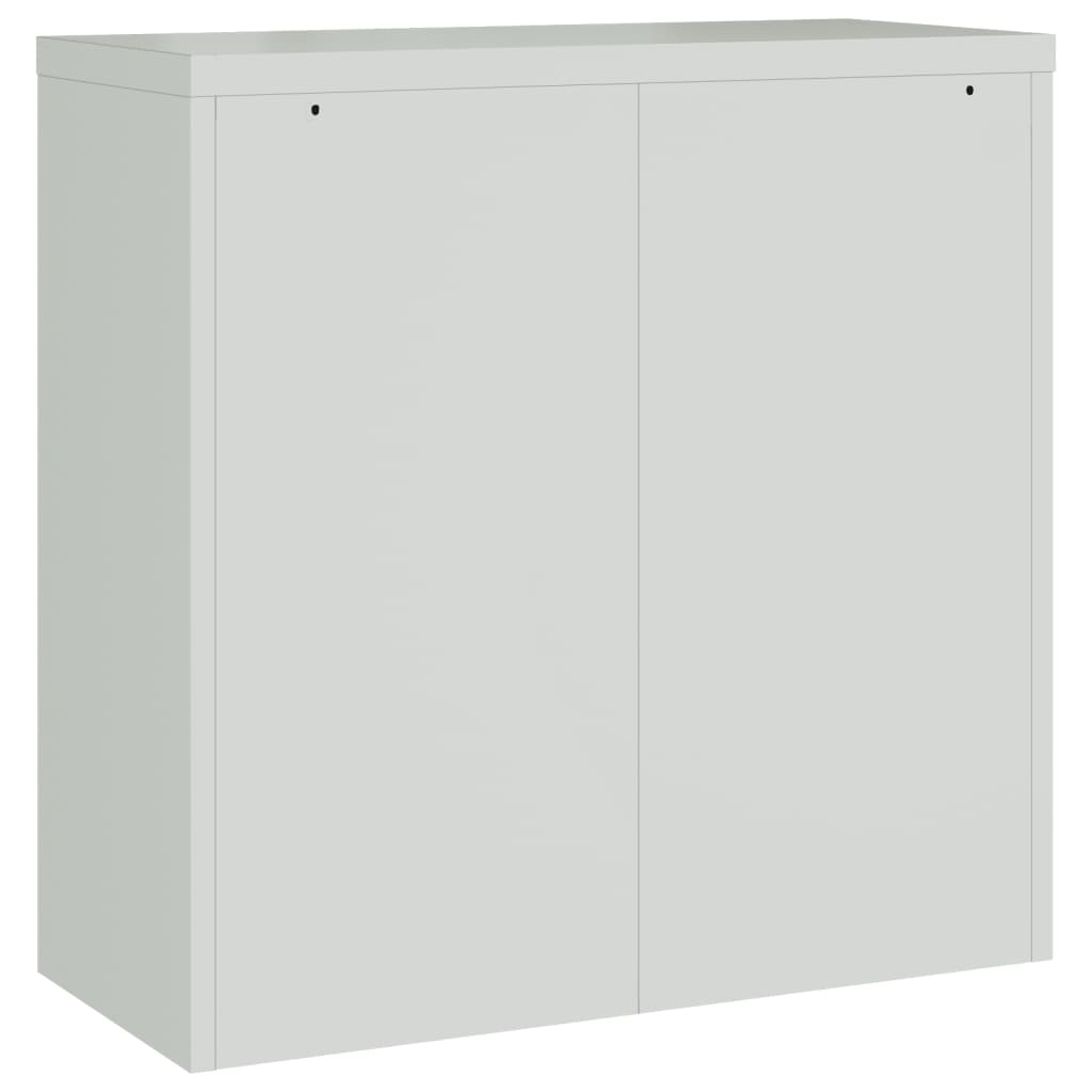 Archiefkast 90x40x130 cm staal lichtgrijs is nu te koop bij PeponiXL, paradijselijk wonen!