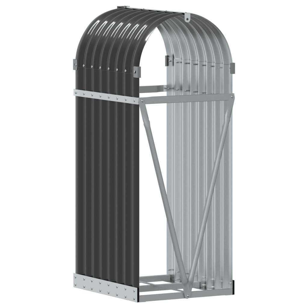 Houthouder Antraciet 40x45x100 cm Gegalvaniseerd Staal is nu te koop bij PeponiXL, paradijselijk wonen!